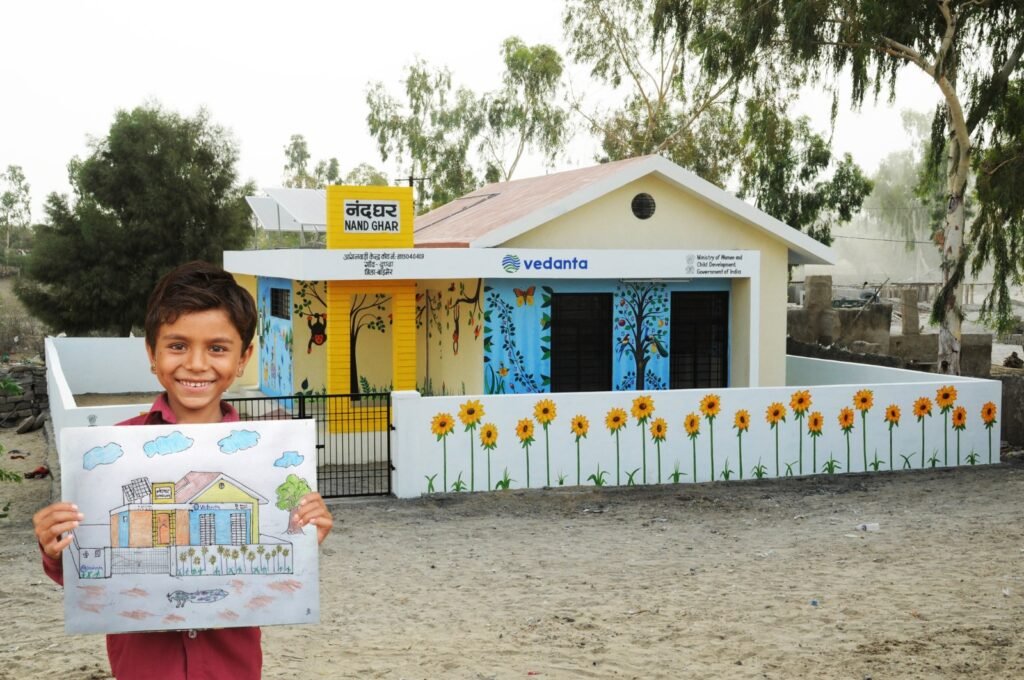 वेदांता का नंद घर मिशन 16 राज्यों में 10,000 केंद्रों के साथ बनी सामाजिक प्रगति की पहचान