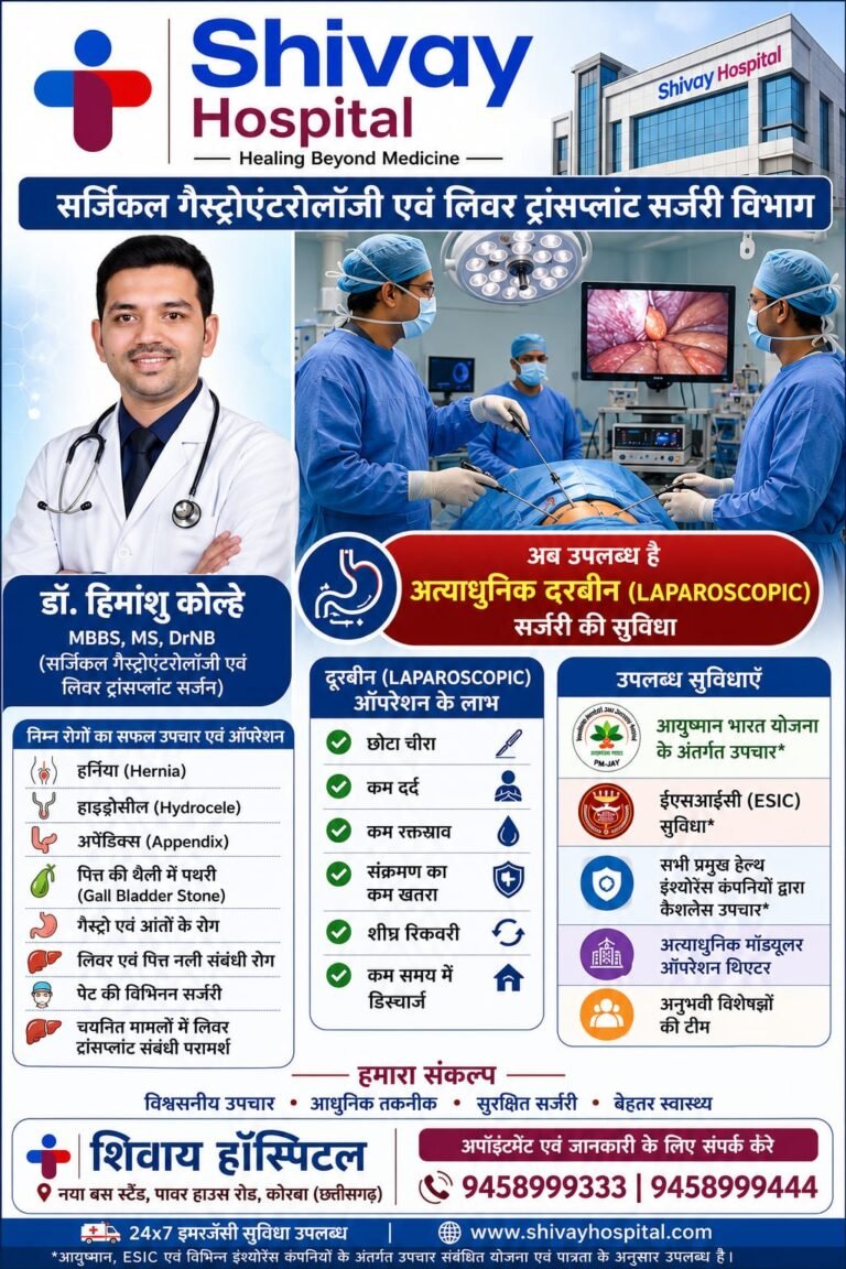 समय पर पहचान और सफल सर्जरी से टला बड़ा खतरा, मरीज को मिली शिवाय हॉस्पिटल में नई जिंदगी