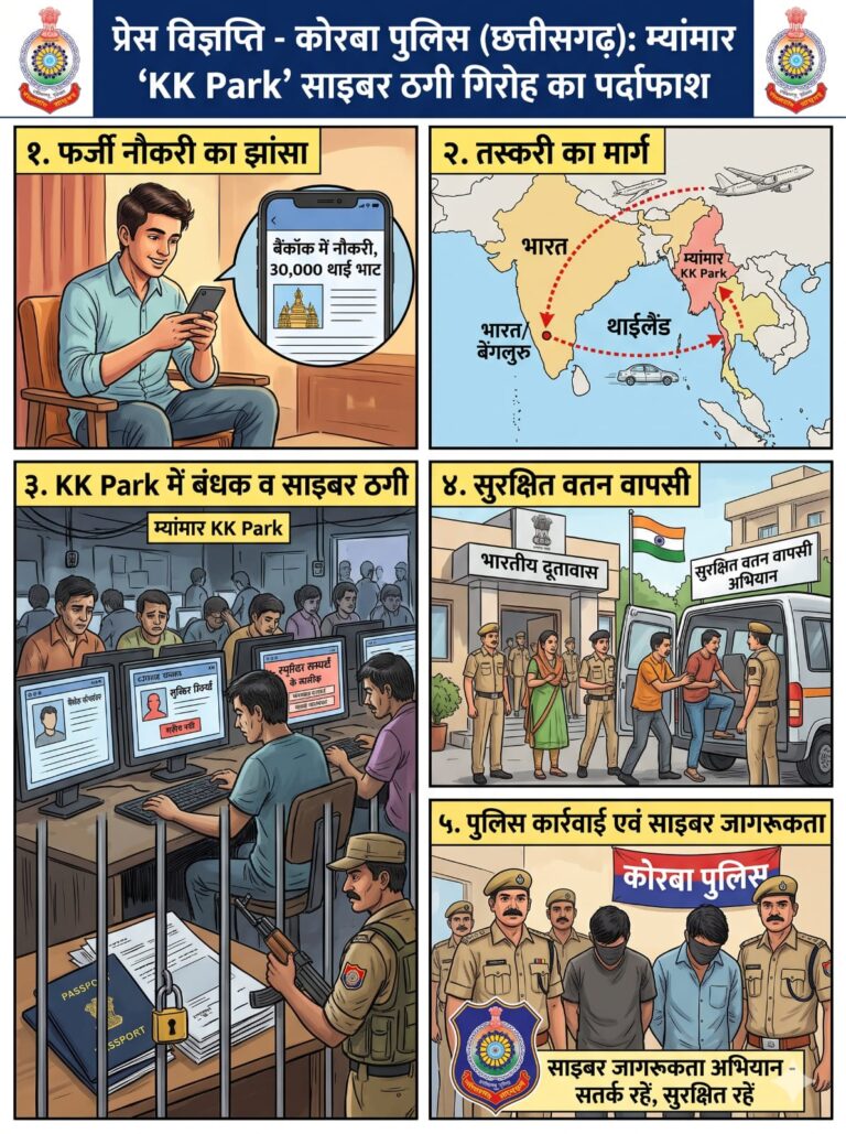 विदेशी नौकरी का झांसा देकर म्यांमार में बंधक बनाने वाली गिरोह की महिला सदस्य गिरफ्तार